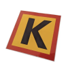 Наклейка знак К (колона) 230х230 мм